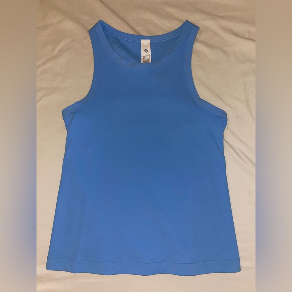lululemon aero blue tank top